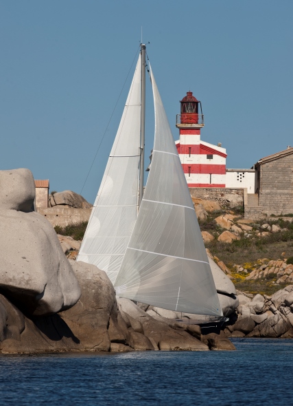 A Sense 55 of Beneteau sailing